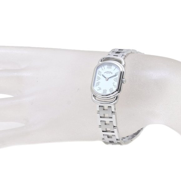 HERMES Rally RA1.210.130 3777 Stainless Steel Ladies 130232 Watch - Picture 2 of 11
